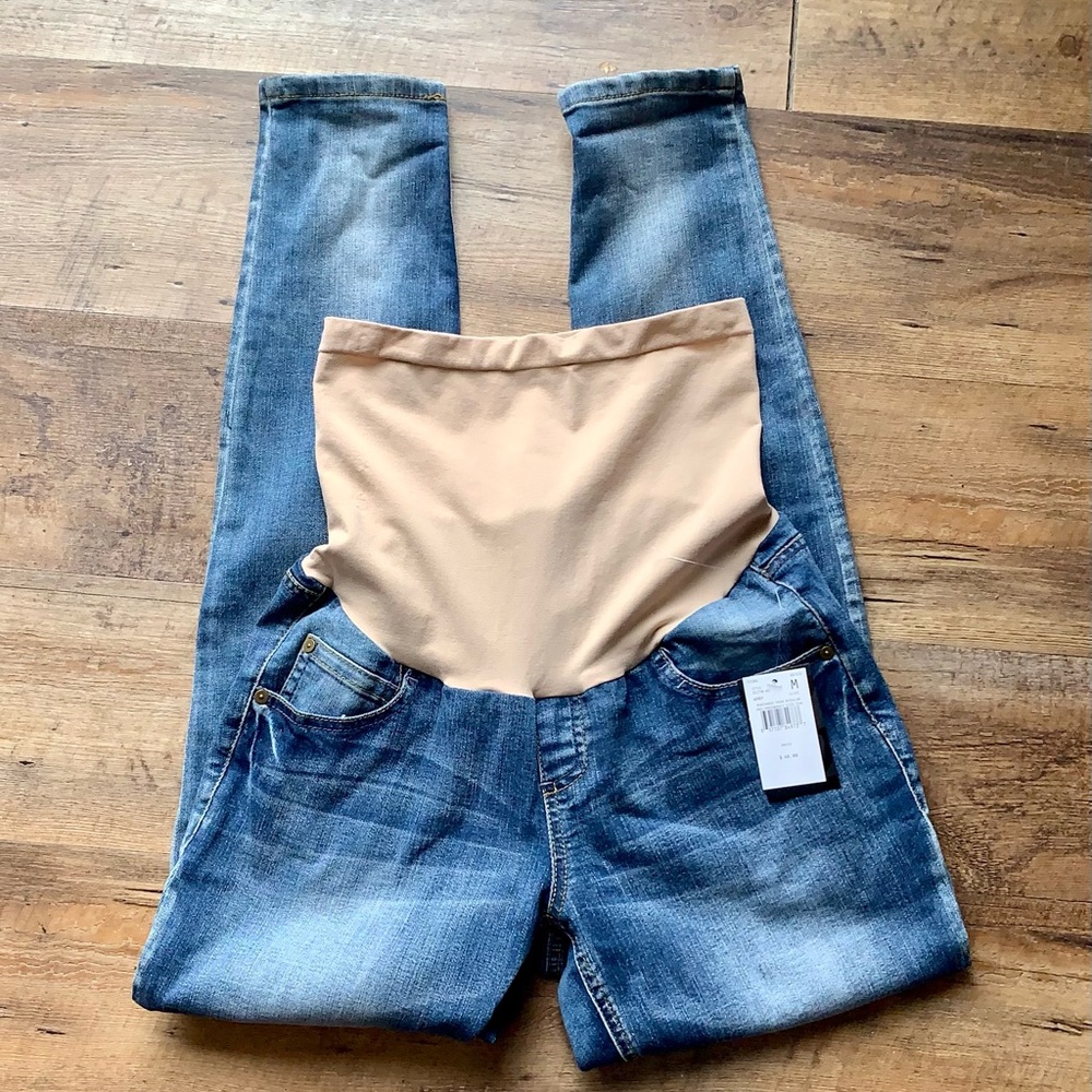 Wendy Bellissimo Destructed Skinny Maternity Jeans NWT Sz Medium - Picture 2 of 7